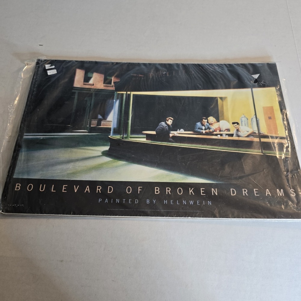 Boulevard of Broken Dreams Nighhawks Print by Gottfried Helnwein 1987 9.5x14.5